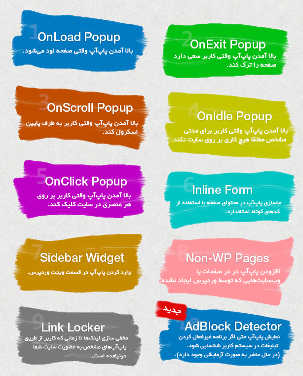 افزونه layered popups