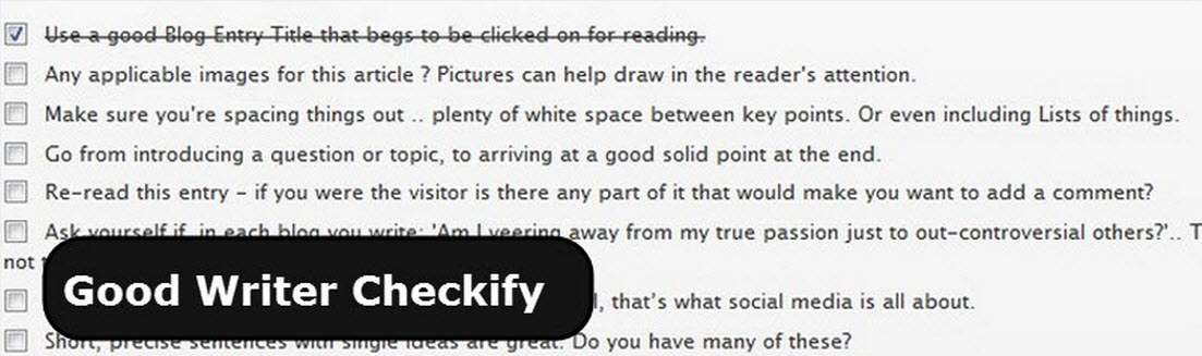 چک باکس مطلب در وردپرس با افزونه Good writer checkify