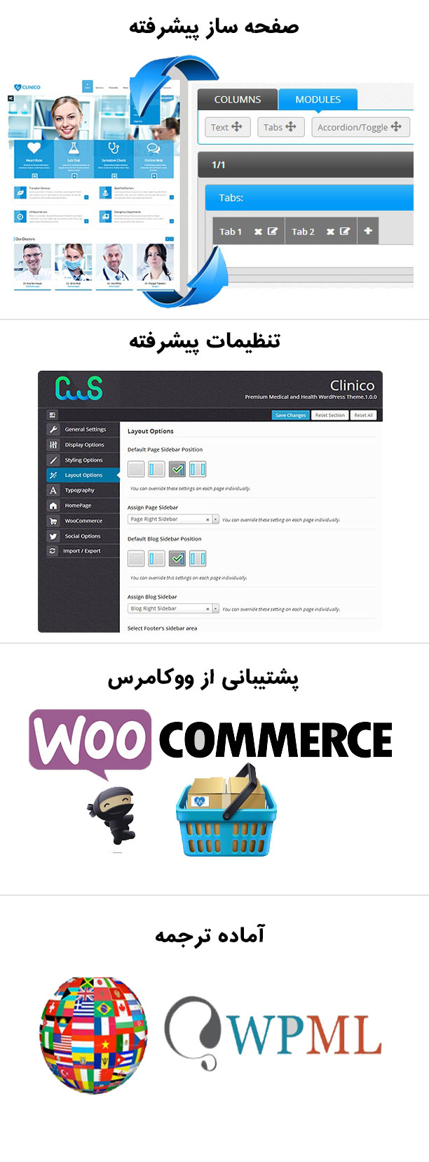 دانلود قالب clinico وردپرس